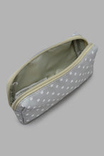Load image into Gallery viewer, Redtag-Grey-And-White-Polka-Printed-Cosmetic-Pouches-Category:Cosmetics,-Colour:Multicolour,-Filter:Women's-Accessories,-New-In,-New-In-Women-ACC,-Non-Sale,-S22C,-Section:Women,-Women-Cosmetics-Women-