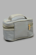 Load image into Gallery viewer, Redtag-Grey-And-White-Polka-Printed-Cosmetic-Pouches-Category:Cosmetics,-Colour:Multicolour,-Filter:Women's-Accessories,-New-In,-New-In-Women-ACC,-Non-Sale,-S22C,-Section:Women,-Women-Cosmetics-Women-