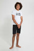 Redtag-White-Brooklyn-Night-Suit-Pyjama-Sets-Senior-Boys-9 to 14 Years