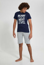 تنزيل الصورة على معرض الصور، Redtag-Navy-Ready-For-Next-Level-Night-Suit-Pyjama-Sets-Senior-Boys-9 to 14 Years