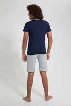 تنزيل الصورة على معرض الصور، Redtag-Navy-Ready-For-Next-Level-Night-Suit-Pyjama-Sets-Senior-Boys-9 to 14 Years