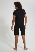 تنزيل الصورة على معرض الصور، Redtag-Black-Born-To-Skate-Night-Suit-Pyjama-Sets-Senior-Boys-9 to 14 Years