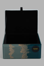 تنزيل الصورة على معرض الصور، Redtag-Teal-Jubilant-Pattern-Glass-Box-Category:Fashion-Box,-Colour:Teal,-Filter:Home-Decor,-HMW-HOM-Dea-Decorative-Accessories,-JUBLIANT,-New-In,-New-In-HMW-HOM,-Non-Sale,-S22B,-Section:Homewares-Home-Decor-