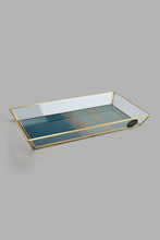 Load image into Gallery viewer, Redtag-Teal-Jubilant-Pattern-Tray-Category:Trays,-Colour:Teal,-Filter:Home-Decor,-HMW-HOM-Dea-Decorative-Accessories,-JUBLIANT,-New-In,-New-In-HMW-HOM,-Non-Sale,-S22B,-Section:Homewares-Home-Decor-