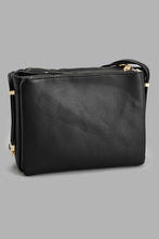 Load image into Gallery viewer, Redtag-Black-Stiched-Quilting-Cross-Body-Bag-Cross-Body-Bags-Women-
