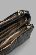Load image into Gallery viewer, Redtag-Black-Stiched-Quilting-Cross-Body-Bag-Cross-Body-Bags-Women-