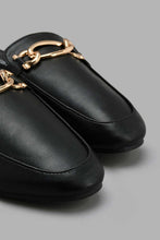 Load image into Gallery viewer, Redtag-Black-Closed-Toe-Mule-With-Chain-Trim-Mules-Women's-