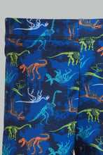 تنزيل الصورة على معرض الصور، Redtag-Navy-Print-Swimtrunk-Swim-Shorts-Boys-2 to 8 Years