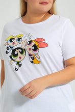 تنزيل الصورة على معرض الصور، Redtag-White-Powepuff-Character-T-Shirt-Colour:White,-Filter:Plus-Size,-LDP-T-Shirts,-New-In,-New-In-LDP,-Non-Sale,-S22B,-Section:Women,-TBL-Women's-