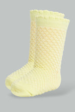 Load image into Gallery viewer, Redtag-Multi-Coloured-Jacquard-4Pcs-Pack-Socks-Ankle-Length-Infant-Girls-3 to 24 Months
