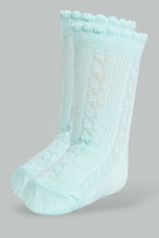 Load image into Gallery viewer, Redtag-Multi-Coloured-Jacquard-4Pcs-Pack-Socks-Ankle-Length-Infant-Girls-3 to 24 Months