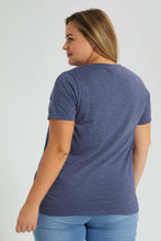 Load image into Gallery viewer, Redtag-Navy-Tom-And-Jerry-Character-T-Shirt-Colour:Navy,-Filter:Plus-Size,-LDP-T-Shirts,-New-In,-New-In-LDP,-Non-Sale,-S22B,-Section:Women,-TBL-Women's-
