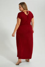 Load image into Gallery viewer, Redtag-Red-Plain-Maxi-Dress-Colour:Red,-Filter:Plus-Size,-LDP-Blouses,-New-In,-New-In-LDP,-Non-Sale,-S22B,-Section:Women-Women's-