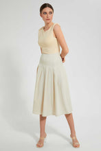 Load image into Gallery viewer, Redtag-Cream-Flared-Skirts-Skirts-Women's-