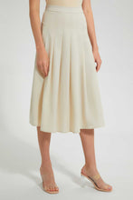 Load image into Gallery viewer, Redtag-Cream-Flared-Skirts-Skirts-Women's-