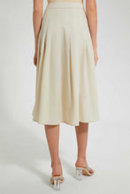 Load image into Gallery viewer, Redtag-Cream-Flared-Skirts-Skirts-Women's-