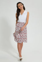تنزيل الصورة على معرض الصور، Redtag-White-S/L-Collared-Rib-Top-Plain-Senior-Girls-9 to 14 Years