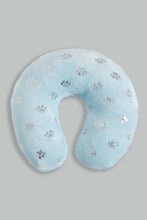 Load image into Gallery viewer, Blue Sherpa Blanket With Baby Pillow (2 Piece)