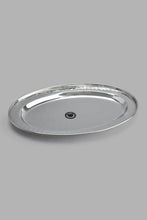 Load image into Gallery viewer, Redtag-Silver-Hammered-Tray-With-Wooden-Base-Category:Plates,-Colour:Silver,-Filter:Home-Dining,-HMW-DIN-Sew-Serveware,-New-In,-New-In-HMW-DIN,-Non-Sale,-PERIGOLD,-S22C,-Section:Homewares-Home-Dining-