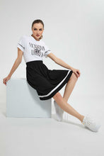 Load image into Gallery viewer, Redtag-White--T-Shirt-With-Artwork-Cropped-Tops-Women's-