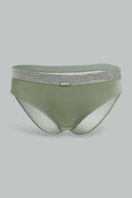 Load image into Gallery viewer, Redtag-Pale-Green-Sage-Plain-Bikini-Brief-Briefs-Bikini-Women's-