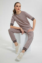 تنزيل الصورة على معرض الصور، Redtag-Pink-Jacquard-Jogger-Pant-Casual-Shorts-Women's-