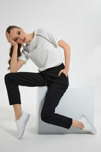 Load image into Gallery viewer, Redtag-White-T-Shirt-With-Waist-Detail-Graphic-T-Shirts-Women's-