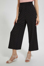Load image into Gallery viewer, Redtag-Black-Polka-Dots-Pant-Casual-Shorts-Women's-