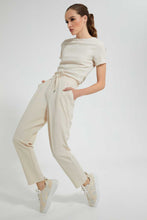 تنزيل الصورة على معرض الصور، Redtag-Beige-Straight-Waisted-Pant-Casual-Shorts-Women's-