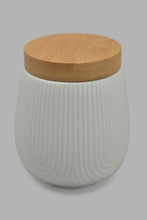 Load image into Gallery viewer, Redtag-White-Stripe-Canister-Set-Wiith-Stand-(8-Piece)-Category:Canisters-And-Jars,-Colour:White,-Filter:Home-Dining,-HMW-DIN-Storage,-New-In,-New-In-HMW-DIN,-Non-Sale,-S22C,-Section:Homewares-Home-Dining-