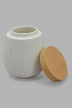 Load image into Gallery viewer, Redtag-White-Stripe-Canister-Set-Wiith-Stand-(8-Piece)-Category:Canisters-And-Jars,-Colour:White,-Filter:Home-Dining,-HMW-DIN-Storage,-New-In,-New-In-HMW-DIN,-Non-Sale,-S22C,-Section:Homewares-Home-Dining-
