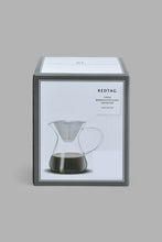 Load image into Gallery viewer, Redtag-Clear-Glass-Coffee-Pot-With-Stainless-Steel-Infuser-Category:Tea-Pots,-Colour:White,-Filter:Home-Dining,-HMW-DIN-Crc-Crockery,-New-In,-New-In-HMW-DIN,-Non-Sale,-S22B,-Section:Homewares-Home-Dining-
