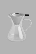 Load image into Gallery viewer, Redtag-Clear-Glass-Coffee-Pot-With-Stainless-Steel-Infuser-Category:Tea-Pots,-Colour:White,-Filter:Home-Dining,-HMW-DIN-Crc-Crockery,-New-In,-New-In-HMW-DIN,-Non-Sale,-S22B,-Section:Homewares-Home-Dining-