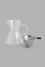 Load image into Gallery viewer, Redtag-Clear-Glass-Coffee-Pot-With-Stainless-Steel-Infuser-Category:Tea-Pots,-Colour:White,-Filter:Home-Dining,-HMW-DIN-Crc-Crockery,-New-In,-New-In-HMW-DIN,-Non-Sale,-S22B,-Section:Homewares-Home-Dining-