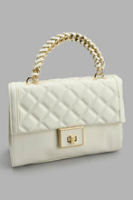 Load image into Gallery viewer, Redtag-White-Quilted-Cross-Body-Bag-Day-Bags-Women-