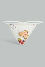 تنزيل الصورة على معرض الصور، Redtag-Off-White-Floral-Printed-Babydoll-With-Thong-Babydolls-Women's-