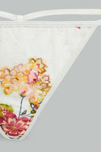 تنزيل الصورة على معرض الصور، Redtag-Off-White-Floral-Printed-Babydoll-With-Thong-Babydolls-Women's-
