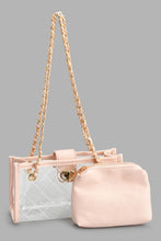 Load image into Gallery viewer, Redtag-Clear-And-Pink-Crossbody-Bag-Cross-Body-Bags-Girls-