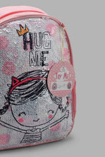 Load image into Gallery viewer, Redtag-Multicolour-Character-Embellished-Sequins-Backpack-Backpacks-Girls-