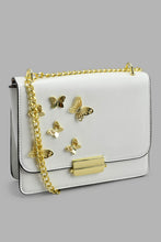 Load image into Gallery viewer, Redtag-White-Embellished-Cross-Body-Bag-Cross-Body-Bags-Girls-