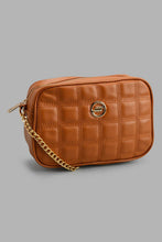 Load image into Gallery viewer, Redtag-Tan-Embossed-Cross-Body--Bag-Cross-Body-Bags-Girls-