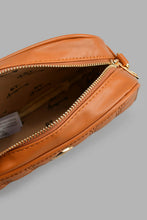 Load image into Gallery viewer, Redtag-Tan-Embossed-Cross-Body--Bag-Cross-Body-Bags-Girls-