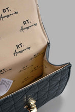 Load image into Gallery viewer, Redtag-Black-Quilted-Cross-Body-Bag-Cross-Body-Bags-Girls-