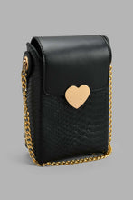 Load image into Gallery viewer, Redtag-Black-Cross-Body-Bag-Cross-Body-Bags-Girls-