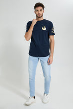 تنزيل الصورة على معرض الصور، Redtag-Navy-Starwar-Crew-Neck-T-Shirt-Colour:Navy,-Filter:Men's-Clothing,-Men-T-Shirts,-New-In,-New-In-Men,-Non-Sale,-S22B,-Section:Men-Men's-