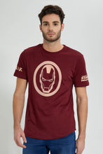 تنزيل الصورة على معرض الصور، Redtag-Burgandy-Ironman-Crew-Neck-T-Shirt-Colour:Burgundy,-Filter:Men's-Clothing,-Men-T-Shirts,-New-In,-New-In-Men,-Non-Sale,-S22B,-Section:Men-Men's-
