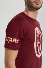 تنزيل الصورة على معرض الصور، Redtag-Burgandy-Ironman-Crew-Neck-T-Shirt-Colour:Burgundy,-Filter:Men's-Clothing,-Men-T-Shirts,-New-In,-New-In-Men,-Non-Sale,-S22B,-Section:Men-Men's-