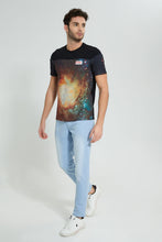 تنزيل الصورة على معرض الصور، Redtag-Black-Nasa-Crew-Neck-T-Shirt-Colour:Black,-Filter:Men's-Clothing,-Men-T-Shirts,-New-In,-New-In-Men,-Non-Sale,-S22B,-Section:Men-Men's-