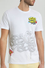 تنزيل الصورة على معرض الصور، Redtag-White-Spong-Bob-Crew-Neck-T-Shirt-Colour:White,-Filter:Men's-Clothing,-Men-T-Shirts,-New-In,-New-In-Men,-Non-Sale,-S22B,-Section:Men-Men's-