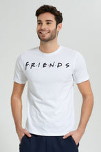 تنزيل الصورة على معرض الصور، Redtag-White-Friends-Crew-Neck-T-Shirt-Colour:White,-Filter:Men's-Clothing,-Men-T-Shirts,-New-In,-New-In-Men,-Non-Sale,-S22B,-Section:Men-Men's-
